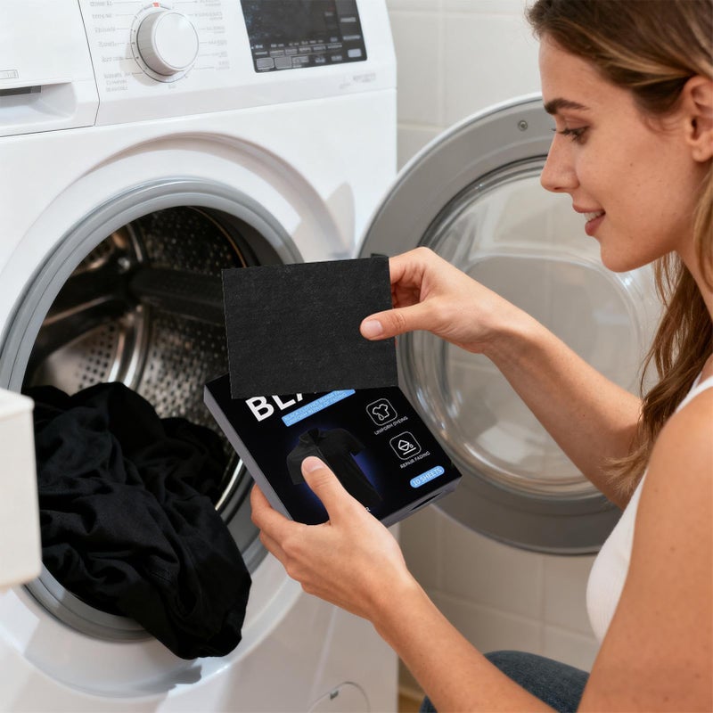 أقراص طلاء القماش الأسود صبغة طبيعية 10 قطع للقطن والكتان والحرير لملابس DIY - Image 4