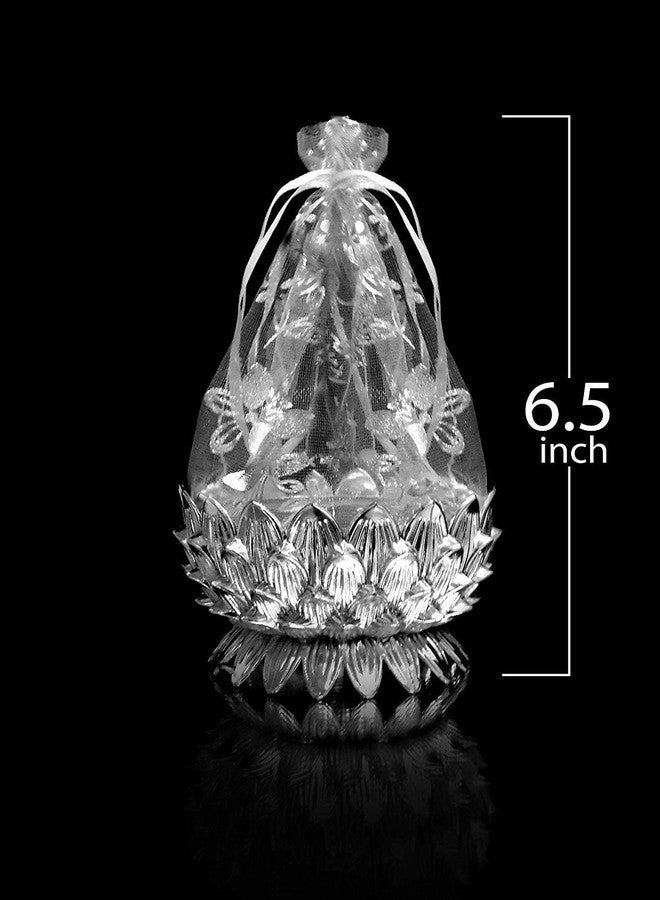 BOXO Decorative Potli for Wedding and Multiporpose Use Pack of 1 (Set of 2 Silver Potli) - Image 2