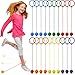 Glimin 30 Pack Skip Ball for Kids Foldable Flash Wheel Skip Ball Swingball Set Assorted Colors Outside Game Toys for Age 6 7 8 9 10 Fun Jumper and Exercise Equipment - Image 2