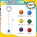 Glimin 30 Pack Skip Ball for Kids Foldable Flash Wheel Skip Ball Swingball Set Assorted Colors Outside Game Toys for Age 6 7 8 9 10 Fun Jumper and Exercise Equipment - Image 4