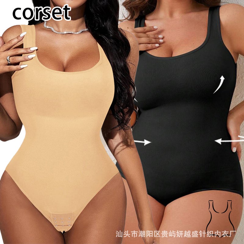 Body Shaping Clothing Body Shaping Body Shaping Body Shaping Body-Breasted Crotch-Opening Body-On Seamless Body-On-Body Bodysuit - Image 2