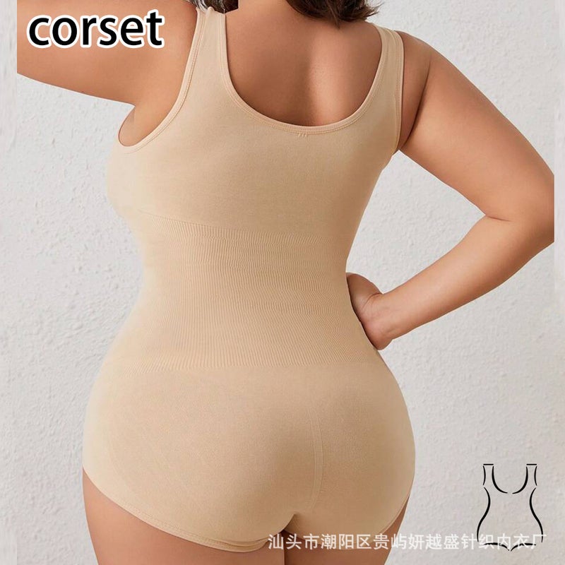 Body Shaping Clothing Body Shaping Body Shaping Body Shaping Body-Breasted Crotch-Opening Body-On Seamless Body-On-Body Bodysuit - Image 4
