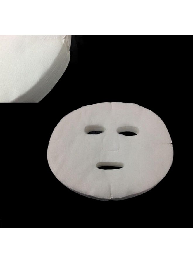 Jilukibo Precut Cotton Facial Mask Paper Sheets With 100 Pcs Eye Mask Paper Disposable White Diy Natural Spa Skin Care Fiber Paper For Women Non Woven Beauty Face Masks For Home Spa Travel (100 Pack) - Image 3