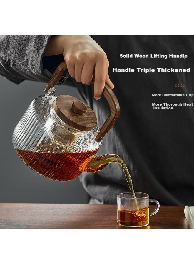 Yihutea Glass Electric Ceramic Stove With Tea Pot, Large Capacity Household Water Kettle, Health-preserving Tea Set For Stove-side Tea Brewing - Image 2