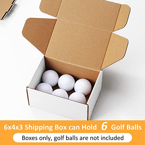 Eupako 6x4x3 Shipping Boxes Small Corrugated Cardboard Box - 25 Pack White Mailing Boxes for Packaging Small Business, Mailer Box - Image 4