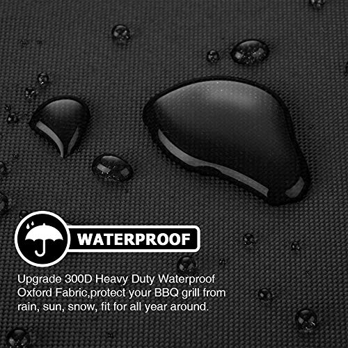 IWNTWY Grill Cover, 40-inch Heavy Duty Oxford Outdoor Waterproof Grill Covers, Dust-Proof Windproof UV Resistant BBQ Gas Cover Fit Most Brands Char Broil, Weber, Brinkmann, Holland - Image 3