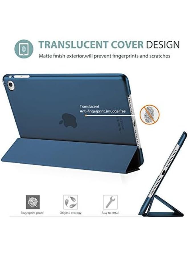 Procases Ipad Mini 4 Case Ultra Slim Lightweight Stand Case With Translucent Frosted Back Smart Cover For 2015 Apple Ipad Mini 4 4Th Generation Ipad Mini Mini4 Navy - Image 3