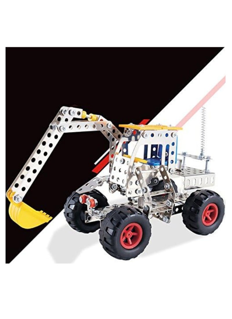 MUMS PLANET Building Toy Set - 242 Pieces, 30 Different Models - Stainless Steel Metal Construction Excavator 3D Puzzle DIY Kit for Kids-Children's games - Educational games - Montessori games  - Image 2