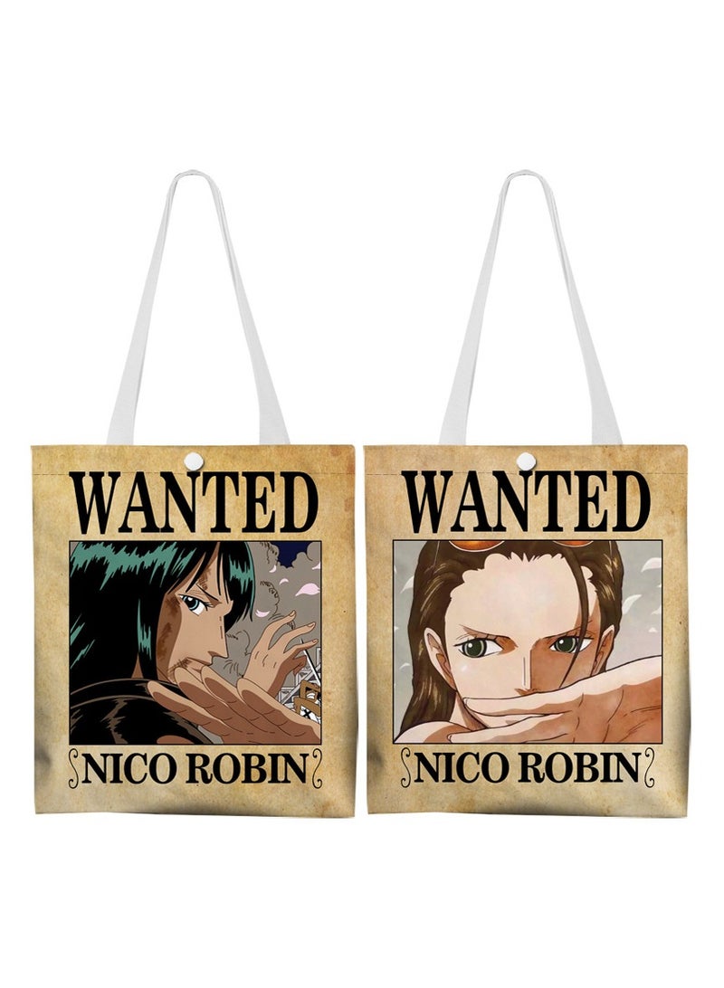 KUYING New ONE PIECE Cartoon Double sided Canvas Bag 