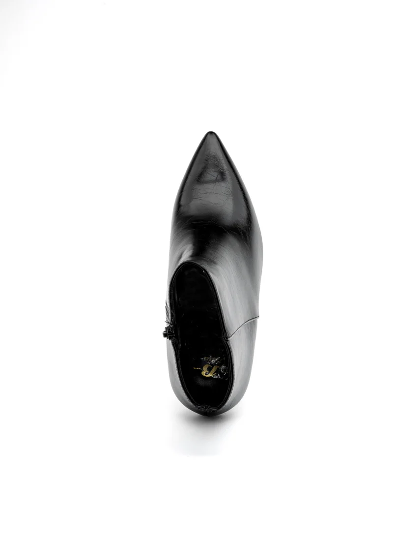 Bata Black Classic Pointed Heel Ankle Boots for Women | Best Price UAE