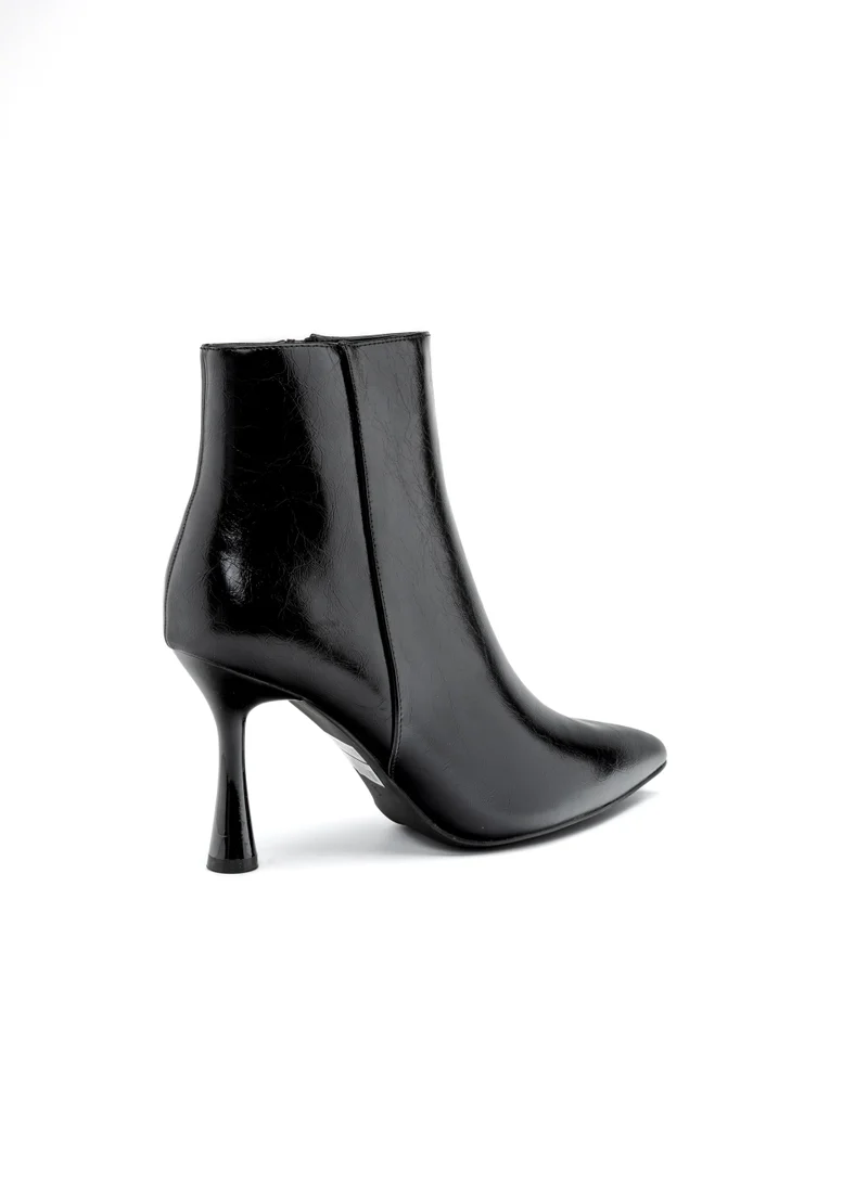 Bata Black Classic Pointed Heel Ankle Boots for Women | Best Price UAE