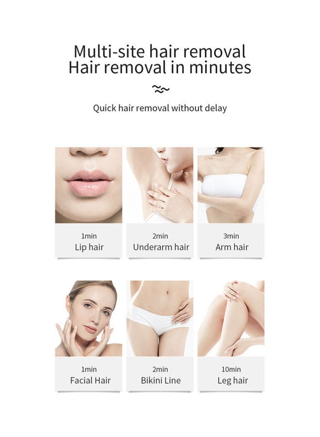 Rock Pow Depilatory IPL Laser Mini Hair Epilator Removal System Black - Image 4