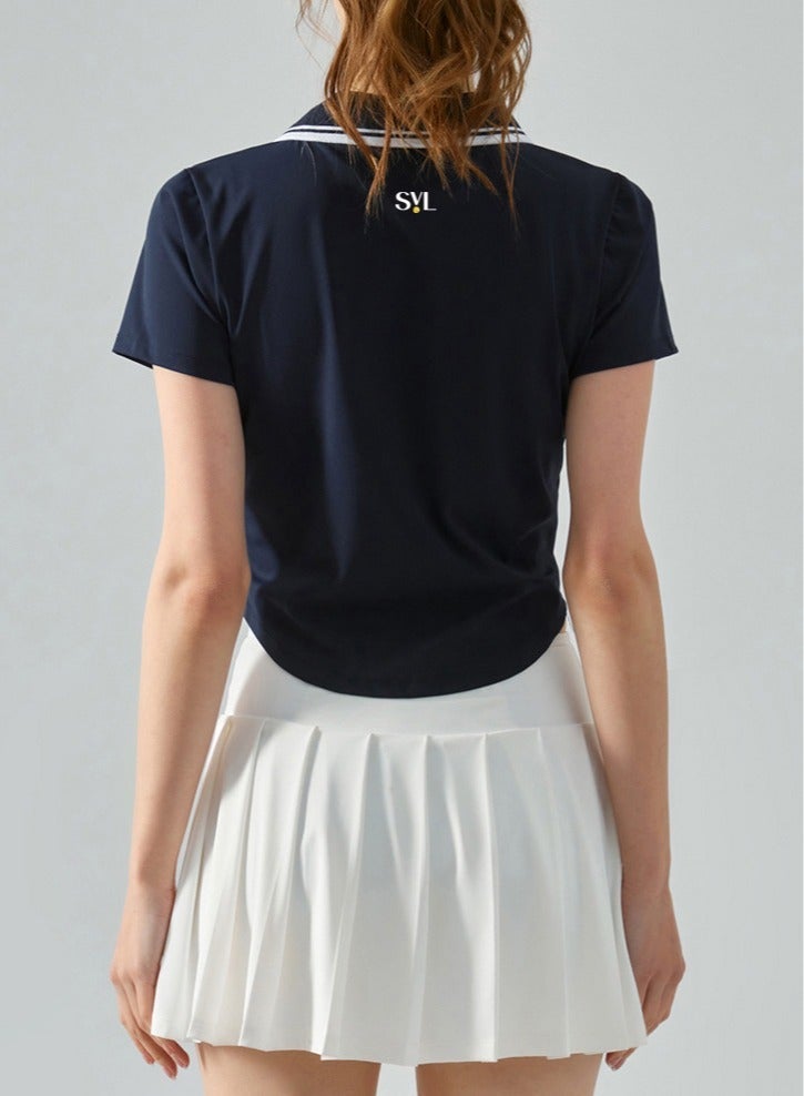 SVL Perfect Polo Tshirt Dark Blue - Image 2