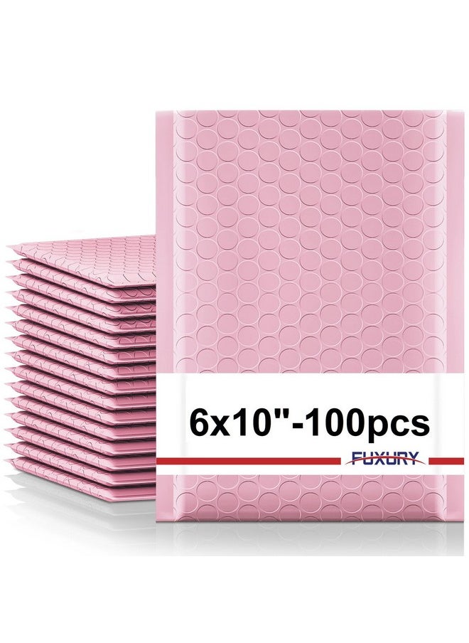 Fuxury Fuxury Bubble Mailers 6x10" 100 Pack Light Pink Padded Envelopes Usable Size 6x9" Self Seal Mailing Envelopes Bubble Padded Shipping Bags for Mailing,Packaging, Small Business, Boutique, Bulk #0  - Image 1