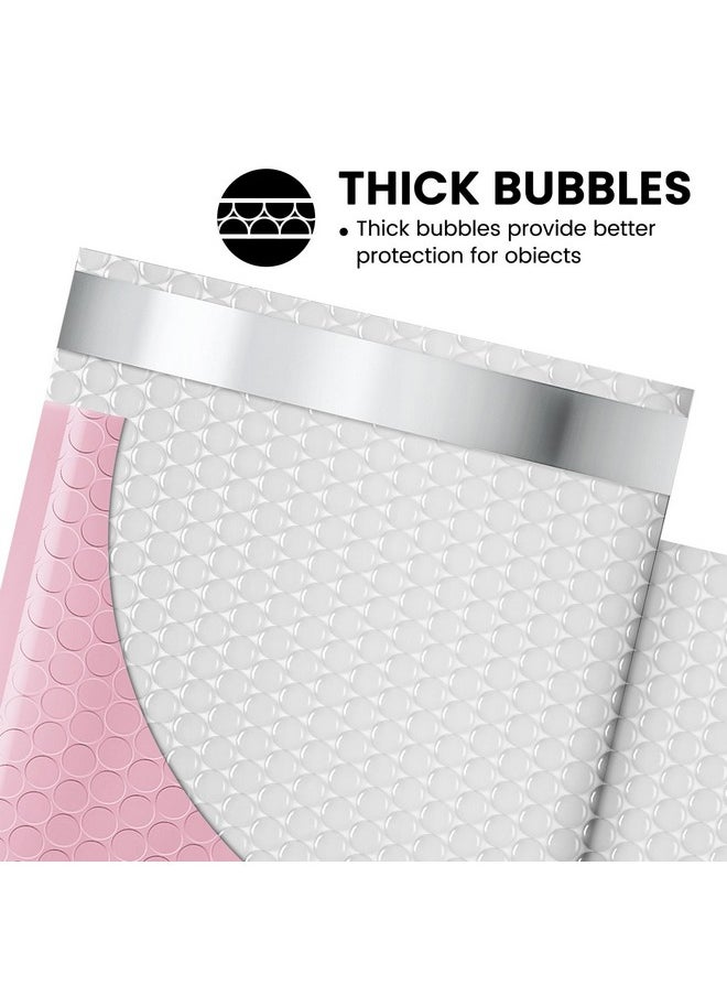 Fuxury Fuxury Bubble Mailers 6x10" 100 Pack Light Pink Padded Envelopes Usable Size 6x9" Self Seal Mailing Envelopes Bubble Padded Shipping Bags for Mailing,Packaging, Small Business, Boutique, Bulk #0  - Image 3