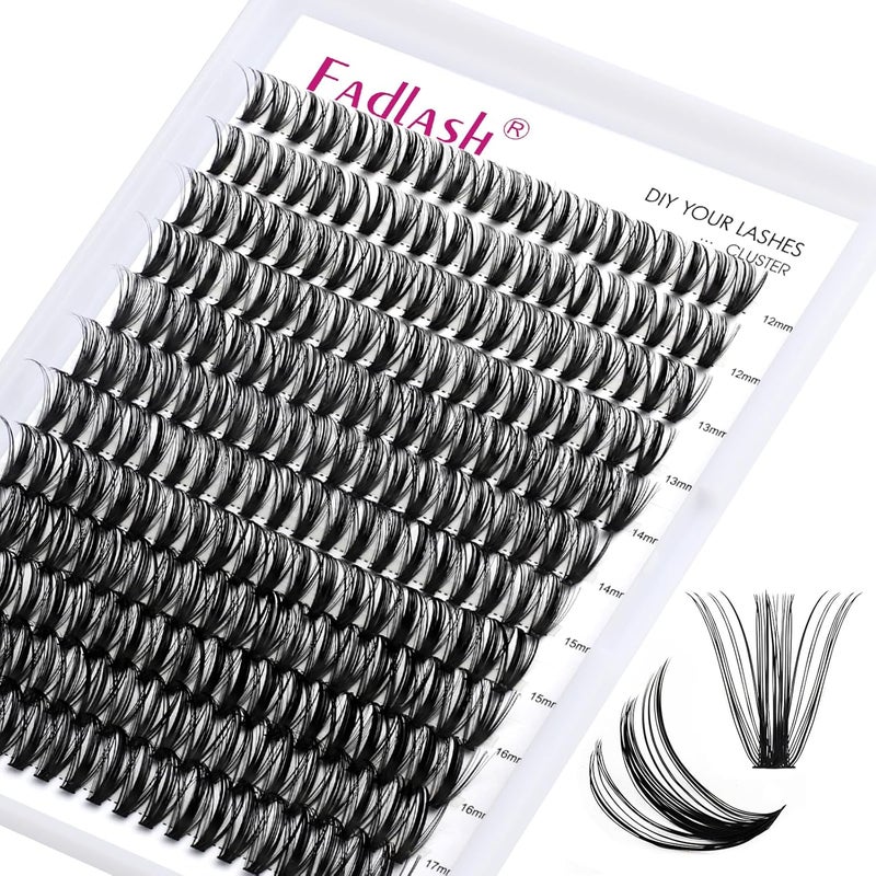 Cluster Lashes Extensions Individual Eyelashes 50D 0.07 D Curl 12-18mm Extensions 200Pcs DIY Eyelash Extensions at Home - Image 1