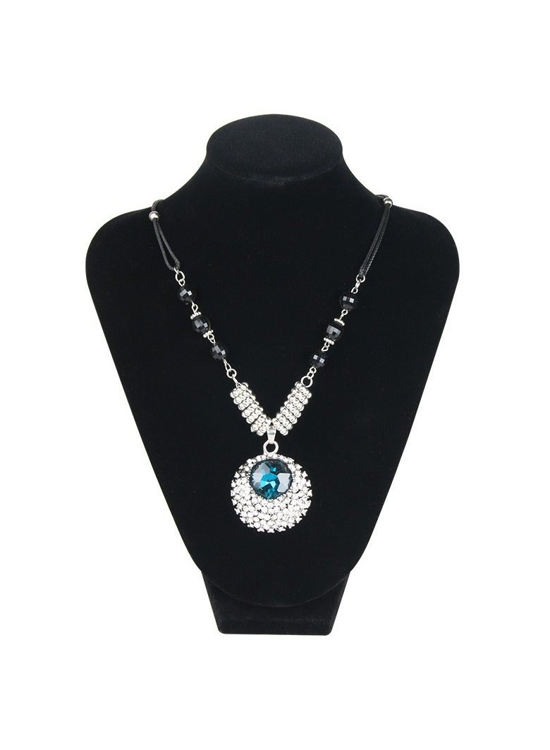KUYING Black Velvet Portrait Neck Jewelry Rack  - Image 2