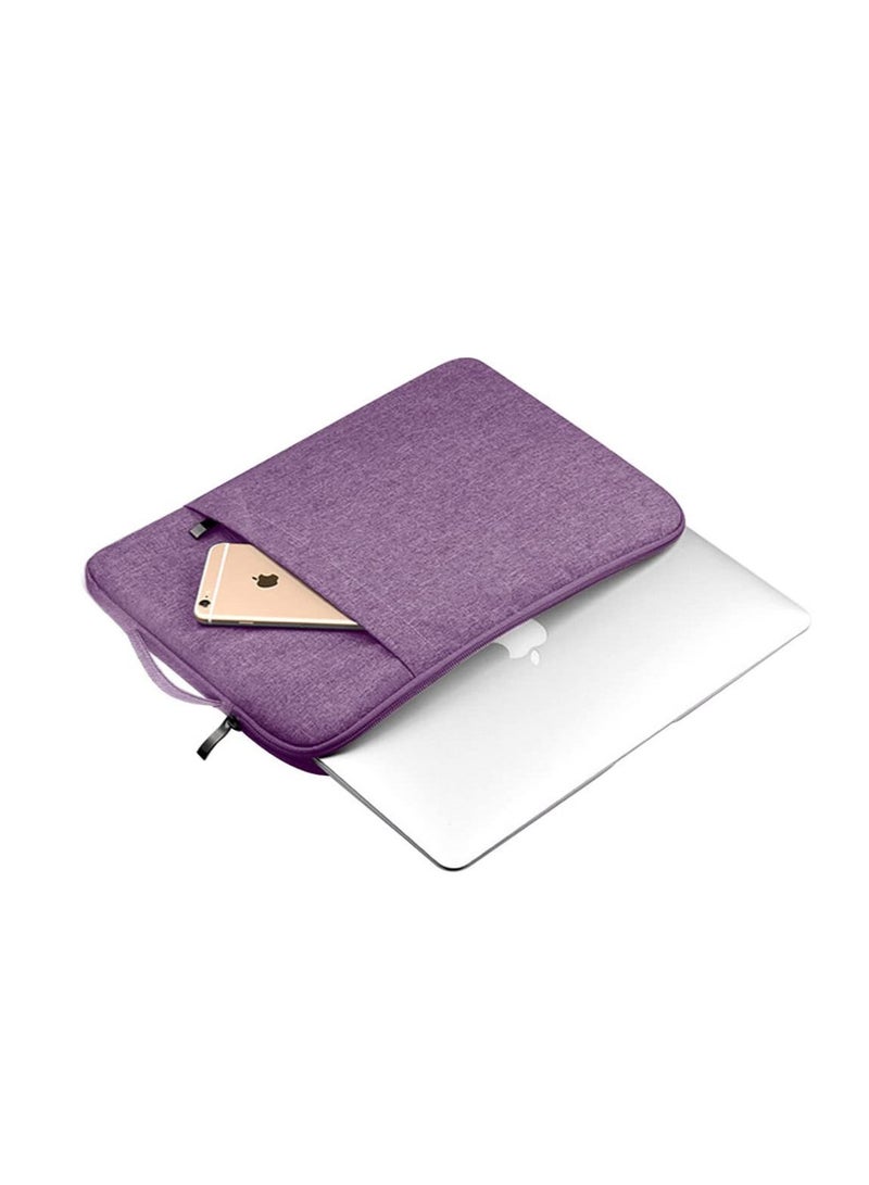 13 And 13.3 Inch Macbook Air Macbook Pro Retina Sleeve Case Pouch Protective Bag Carrying Protector Handbag for 13 Inch Ultrabook Notbook Color  Purple  - Image 4
