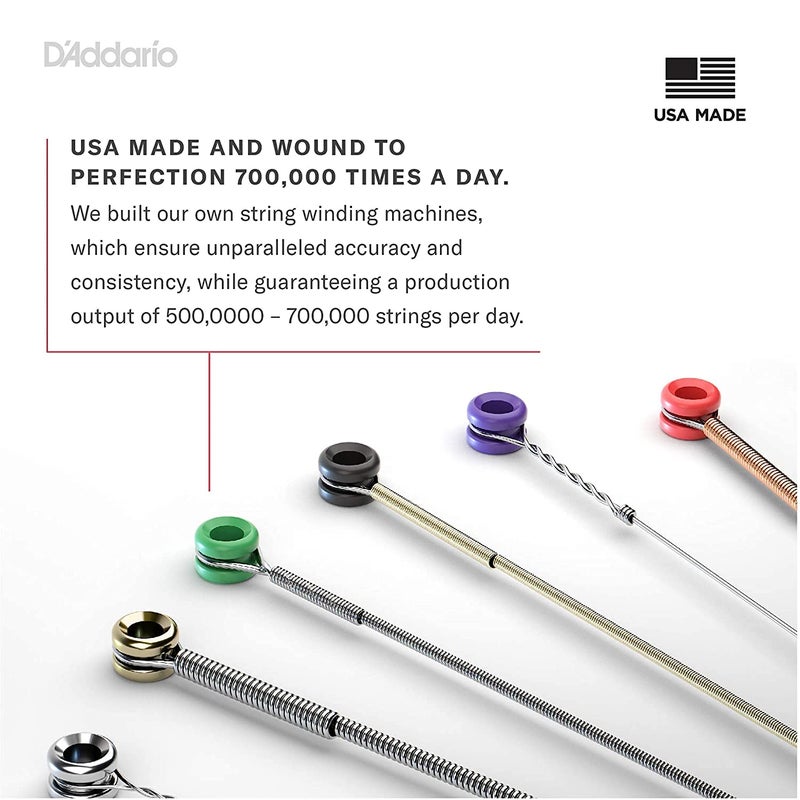 YEEN FOR D'Addario Bronze EZ890 009-.045 Super Light Gauge 85/15 Full Bright Tone Acoustic/Semi Acoustic Guitar Strings set with 2- Planet Waves - Image 4