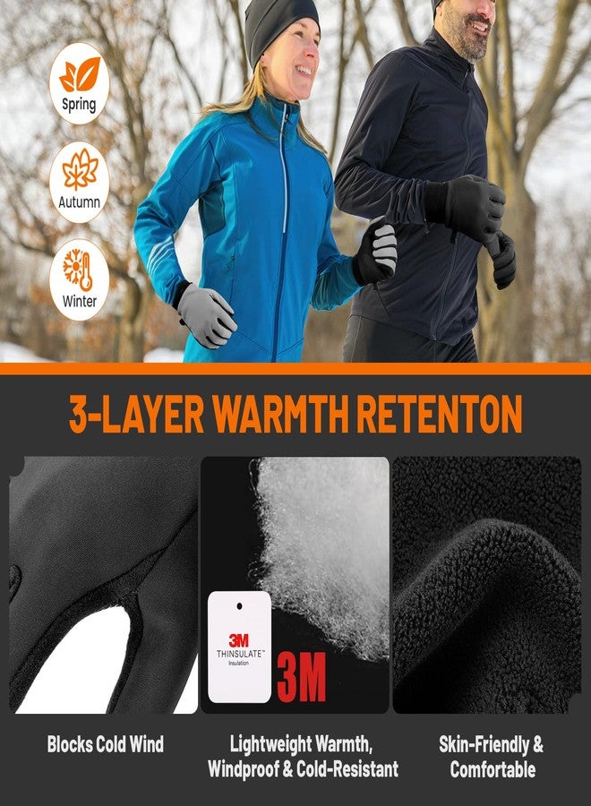 GXCROR Winter Gloves with Windproof & 3M Thermal Insulation, Touchscreen & Anti-Slip, Ideal for Running, Cycling, Hiking, Driving, and Outdoor Activities - Image 2