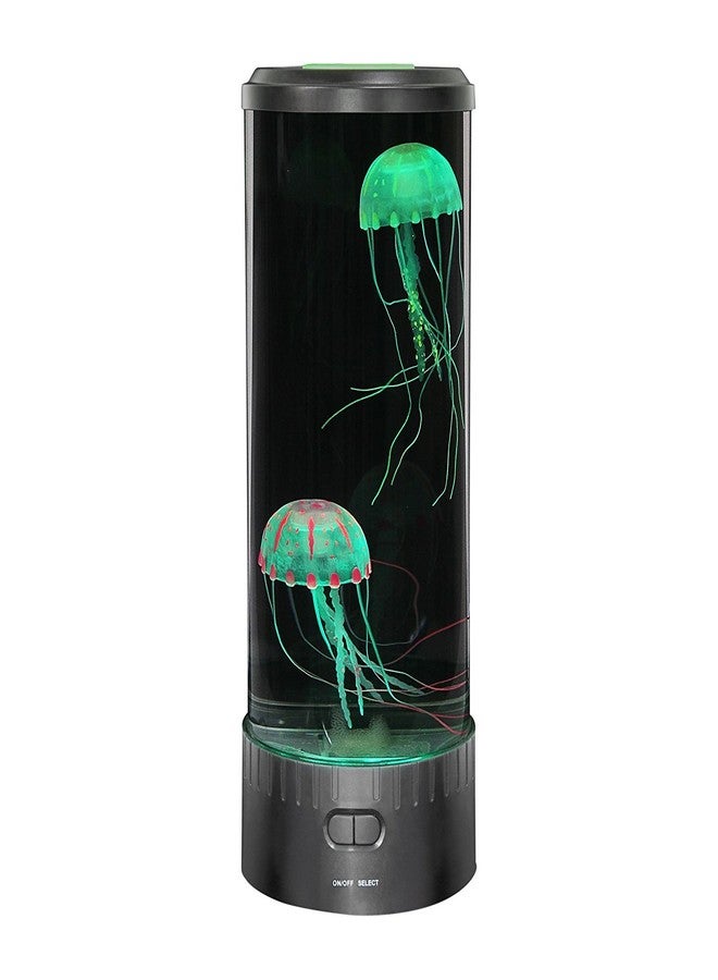 Lightahead Large Round LED Jellyfish Lamp - 18 LEDs with Vibrant Color-Changing Effects - The Ultimate Sensory Fake Aquarium for Decoration, Autism, ADHD, Stress & Anxiety Relief - Ideal Gift (Large) - Image 4