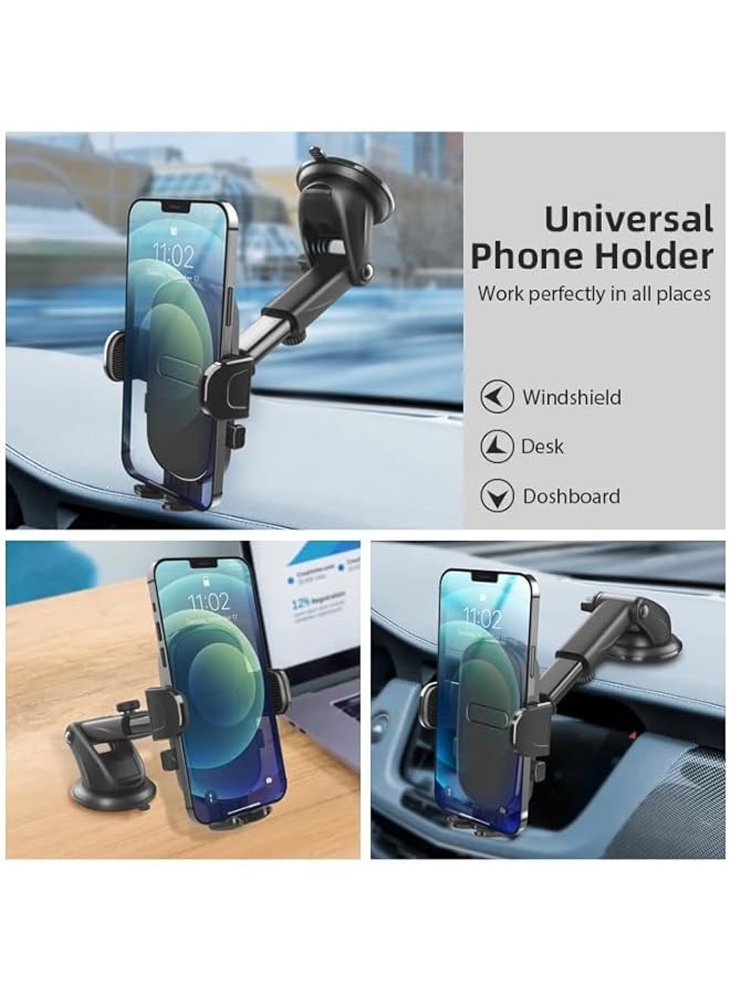 S-TOP SMART WAY Adjustable Car Phone Mount, Windshield and Dashboard Compatible - Image 3