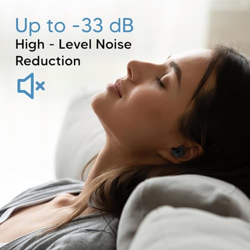 Onomie Loop Earplugs for Noise Reduction High Fidelity Ear Protection for Concerts, Work, Noise Reduction, Studying, Musicians, Motorcycles, Relaxation - SNR 33 Filter Sound Blocking - Reusable Flexible Earplugs for Sleep - Travel , 4 Ear Tips in XS,S,M, L (Black, One Size) - Image 5