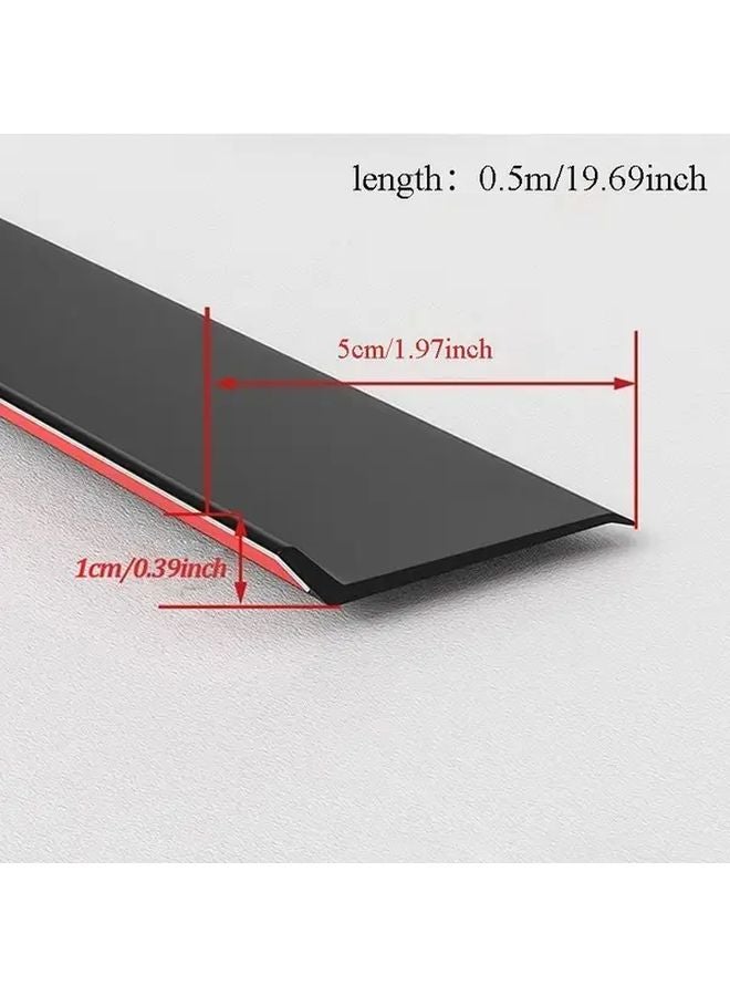 Heavy Duty Window Water Blocker 1 97in x 19 69in Sliding Window Rainproof Seal Insulation - Image 5