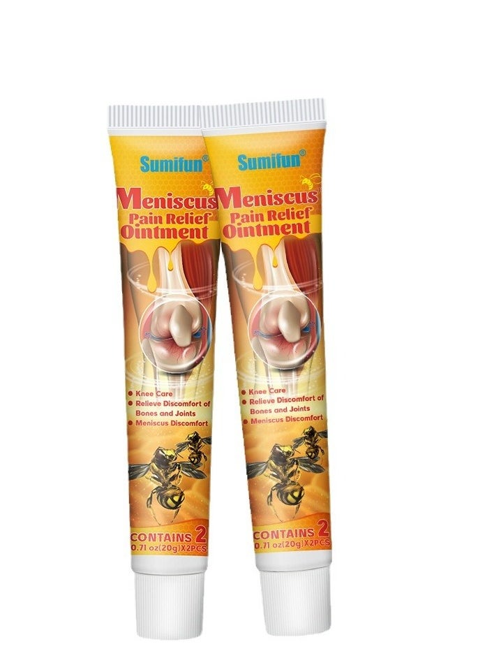 Sumifun - (2pcs) - sumifun meniscus pain relief ointment - relieve pain Relieve pain in neck, shoulders, back, hips, joints, muscles, knees and feet muscle pain relief cream pain - Image 1