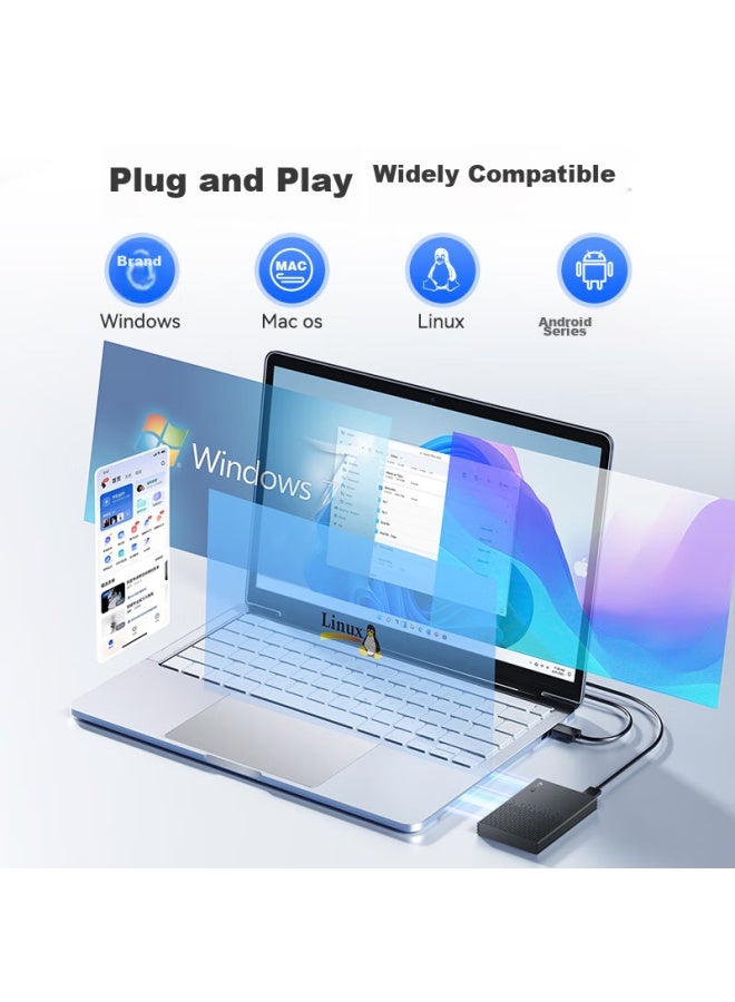 EAGET Yijie Usb 3.0 External Hard Drive Enclosure, 2.5-inch, Compatible With Laptops And Desktop Computers, Sata Interface, For Ssd And Mechanical Hard Drives - Image 4