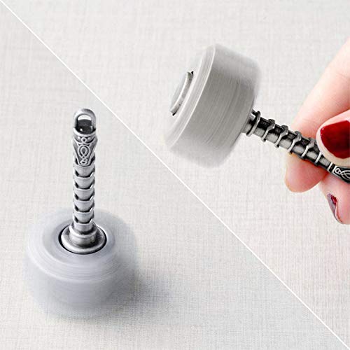 Gamtec Mini Hammer Fidget Spinners Metal with Star Fidget Finger Spinner Toy Fidget Keychian Chain Ring Cool Gadget Spinning Top Toy Focus Fingertip Gyro Stuff Gifts for Kids Adults 2 Pack - Image 5