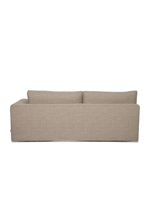 DANUBE HOME Paddington 2 Seater Right Arm Fabric Modular Sofa Modern Design Two Seat Sofas Comfortable Living Room Furniture L 221 x W 103 x H 66 cm Melange Brown  - Image 5