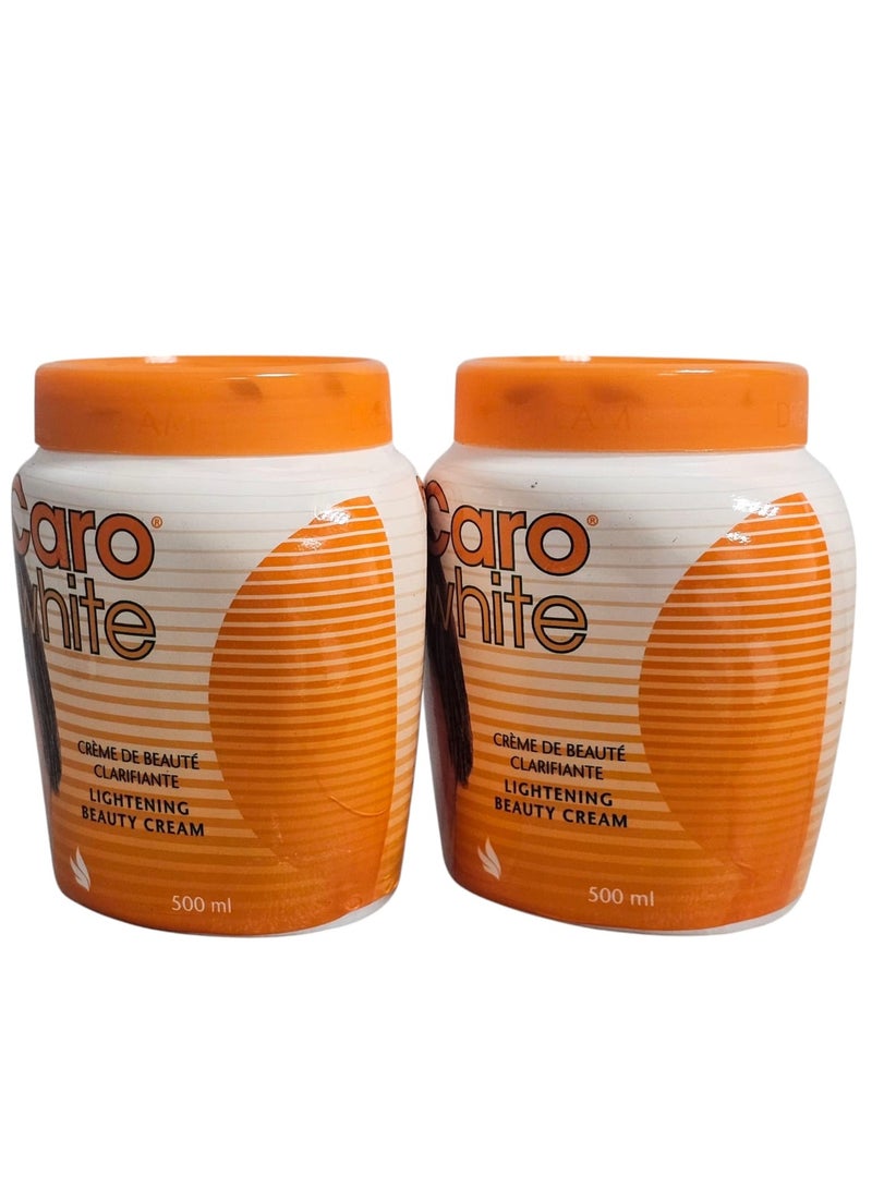 Caro White Cream  Beauty  lightening 500 ml 2psc - Image 1