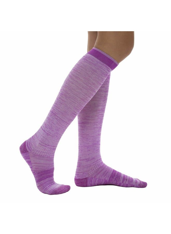 Copper Fit Unisex's 2.0 Easy-Off Knee High Compression Socks Running, Multi Color, S-M - Image 2