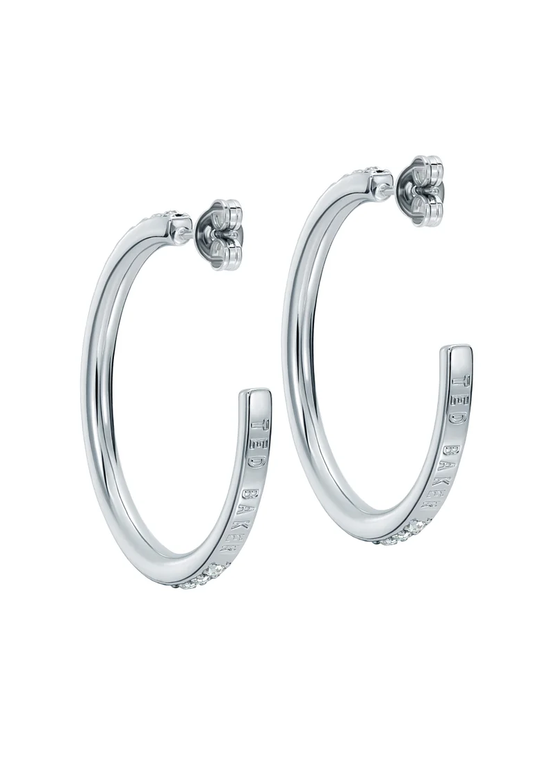 Ted Baker Medium Crystal Hoop Earrings