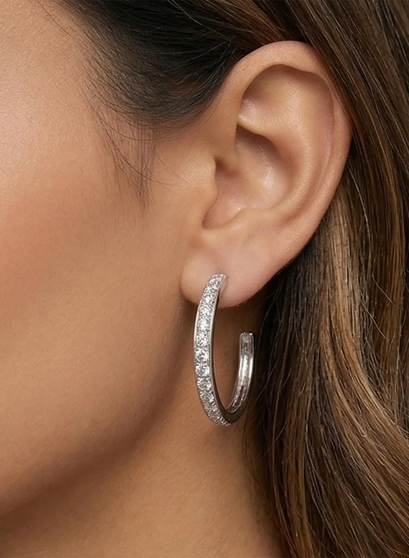 Ted Baker  Medium Crystal Hoop Earrings for Women | Best Price UAE