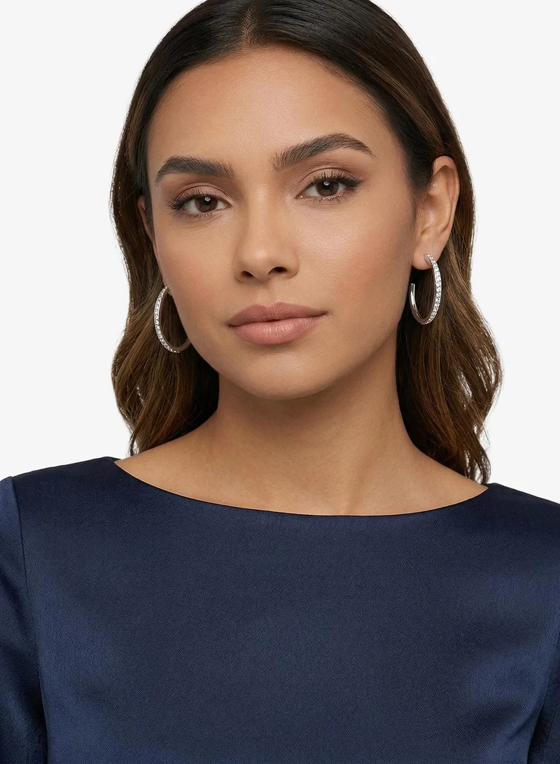 Ted Baker  Medium Crystal Hoop Earrings for Women | Best Price UAE