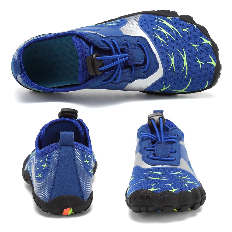 CIOR Boys & Girls Water Shoes Sports Aqua Athletic Sneakers Lightweight Sport Shoes(Toddler/Little Kid/Big Kid) U1ELJSX013-Y.Blue-30 - Image 2