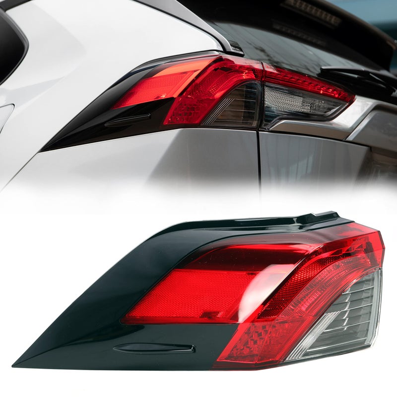 JAVOUKA Rear LED Tail Light Assembly Left Driver Side Outer Brake Tail Lamp for Toyota RAV4 2019 2020 2021 Replace 815600R090 TO2804148