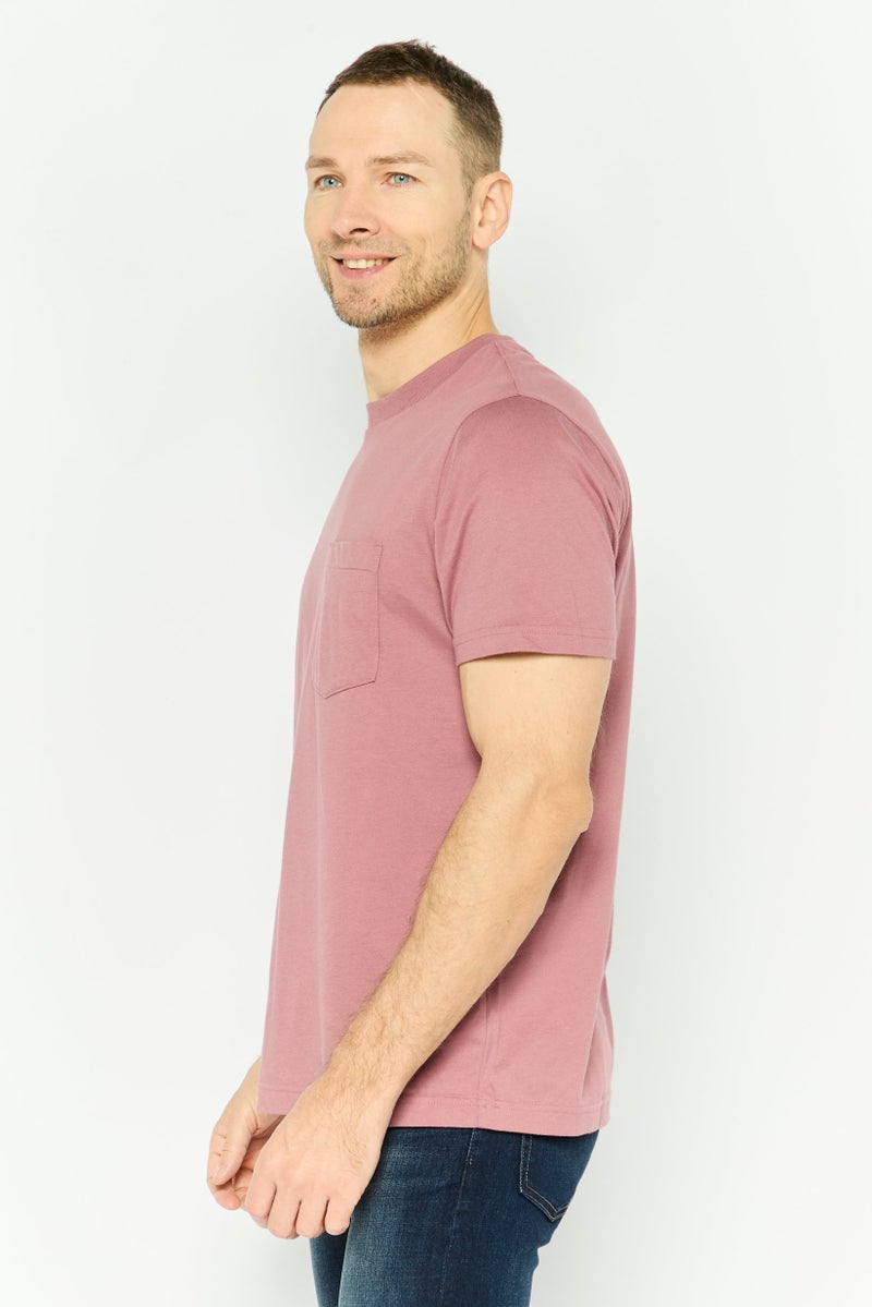 GAP تي شيرت رجالي بأكمام قصيرة و ياقة دائرية، موف - Image 2