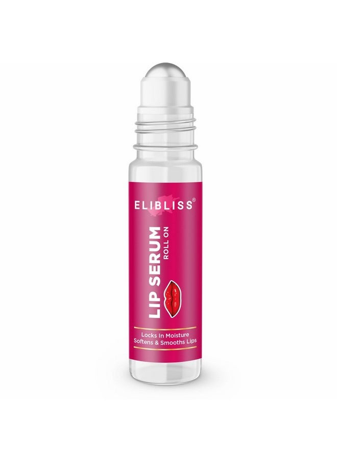 ELIBLISS Natural Lip Lightening & Plumping Roll On Lip Serum For Men & Women 