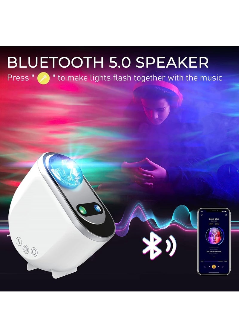 ماركة غير محددة - Galaxy Aurora Projector – 3-in-1 LED Northern Lights Star Projector with Bluetooth Speaker and White Noise - Image 1