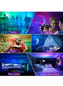 ماركة غير محددة Galaxy Aurora Projector – 3-in-1 LED Northern Lights Star Projector with Bluetooth Speaker and White Noise  - Image 3