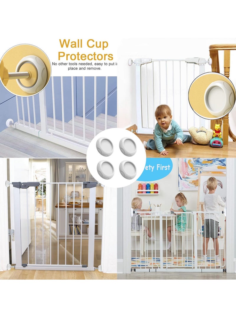 SYOSI - Pack Of 4 Stair Gate Wall Protector Ex tension Stopper Wall Guard Pads For Stair And Door - Image 1
