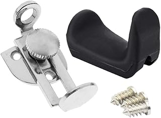 Liyafy Liyafy Black Rubber Adjustable Oboe & Clarinet Thumb Finger Rest Fit for 1.45-1.75cm Thumb with Metal Nickel Plated  - Image 1