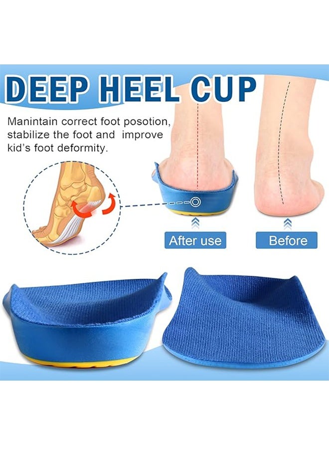 Ailaka Kids Orthotic Cushioning Arch Support Shoe Insoles, Children Pu Foam Inserts for Flat feet, Plantar Fasciitis, Feet Heel Pain Relief（27-29） - Image 3