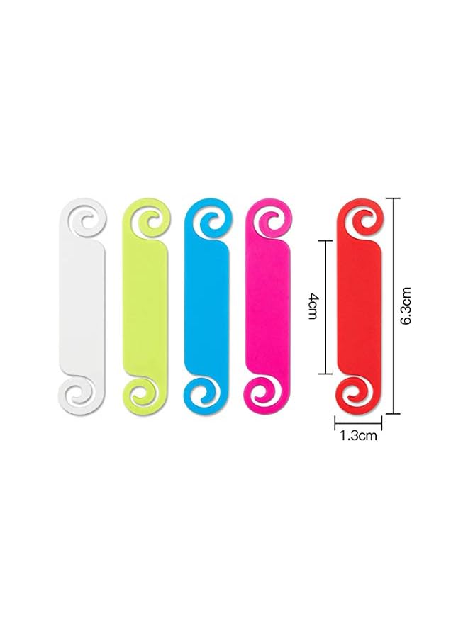 PROMASS promass Cable Tags, Cable Management Labels, Multicolor Cable Labels, Cord Identification Tags, Marking System Tags, Cord Organizer, for USB Computer TV Phone Charger (50 Pieces)  - Image 2