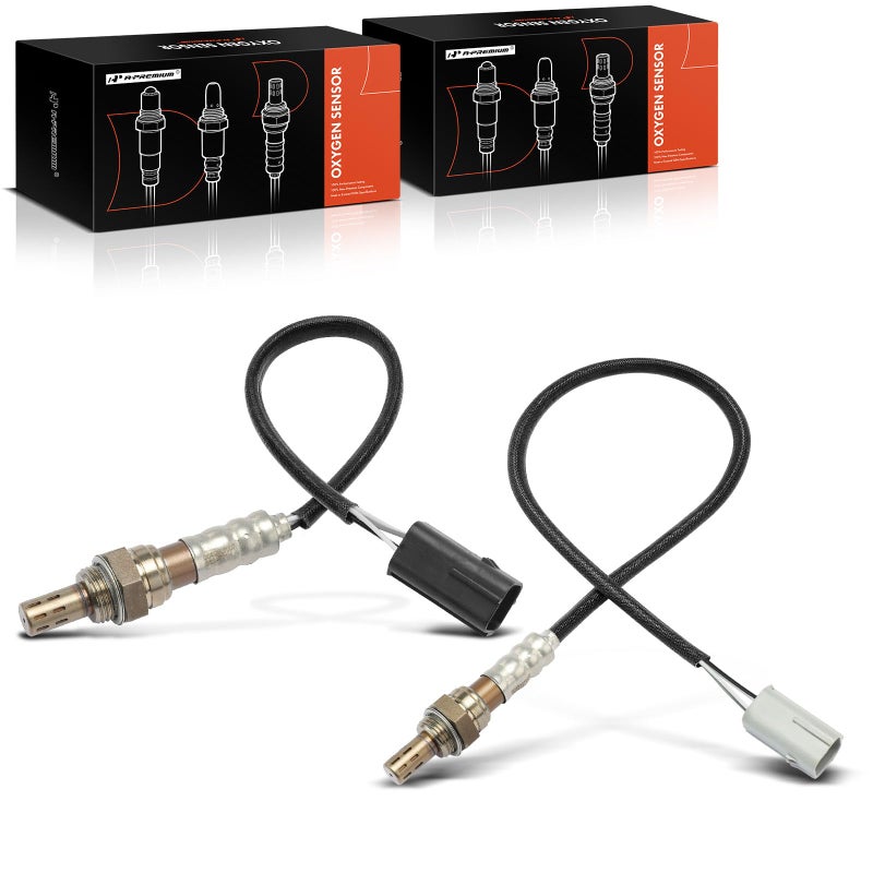 A-Premium APremium O2 Oxygen Sensor Compatible with Nissan Altima 2007 2008 2009 2010 2011 2012 2013 L4 25L Downstream and Center 2PC Set Replace 226A4JA00A