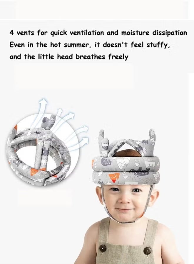 Jamal Baby Head Protector - Baby Helmet For Crawling Walking Running - Soft Cushion - Adjustable Protective Cap Infant Baby Safety Headguard - Toddler Helmets 6-12 Months 1-2 Years Old - Image 4