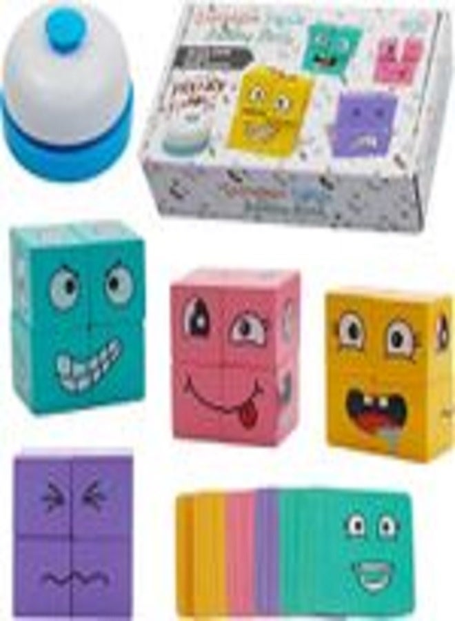 Face Changing Magic Cube Game Building Blocks - Educational Toy for Kids - Image 2